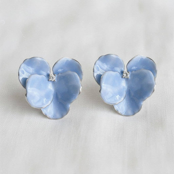 ARTISTIC FLORAL HYDRANGEA EARRINGS