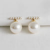 GEOMETRIC PEARL-INSPIRED DROP EARRINGS