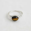 GEOMETRIC TIGER EYE RING