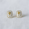 CHARMING TULIP DESIGN DROP EARRINGS