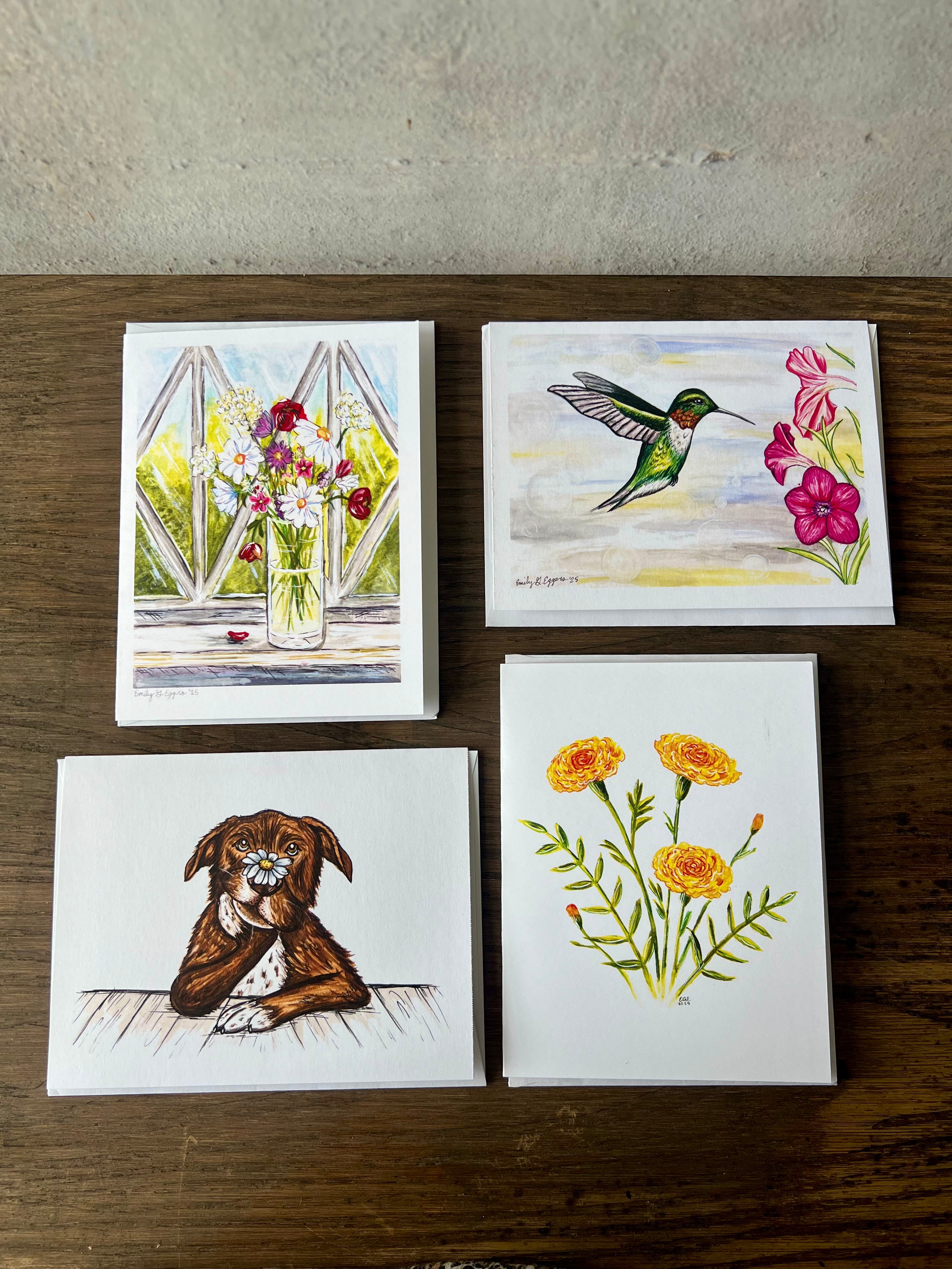 NATURE INSPIRED CARDS - BLANK INSIDE