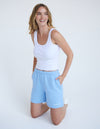 BASICS LAKE BLUE WOMEN'S SHORT
