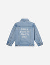 WHAT A FRIEND IN JESUS KIDS DENIM JEACKET