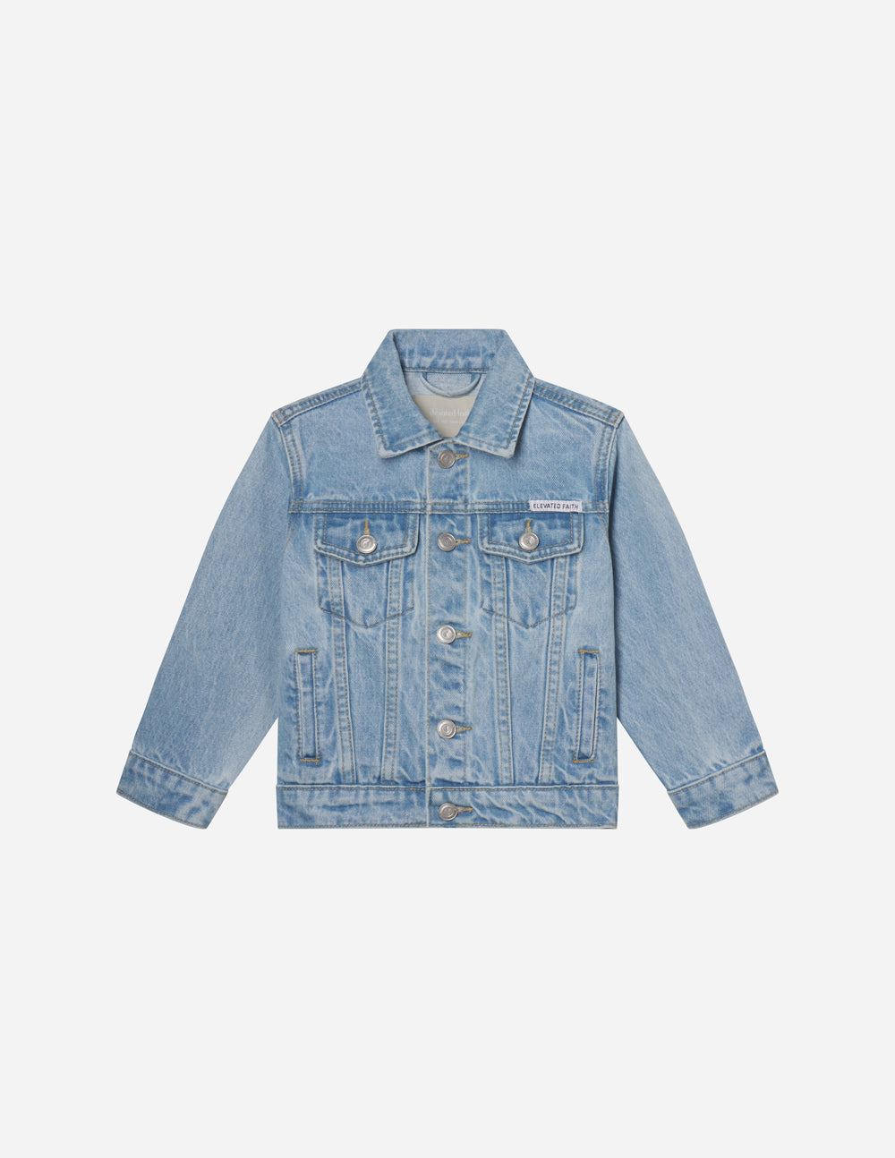 WHAT A FRIEND IN JESUS KIDS DENIM JEACKET