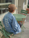 WHAT A FRIEND IN JESUS KIDS DENIM JEACKET