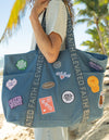 A LARGE EVERYDAY DENIM TOTE PATCH KIT