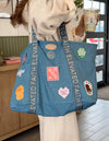 A LARGE EVERYDAY DENIM TOTE PATCH KIT