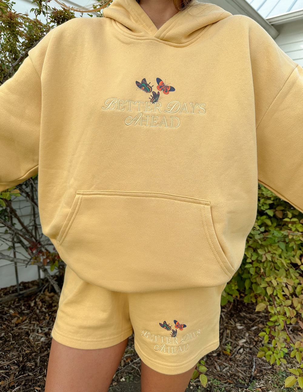 BETTER DAYS BUTTERFLY UNISEX HOODIE