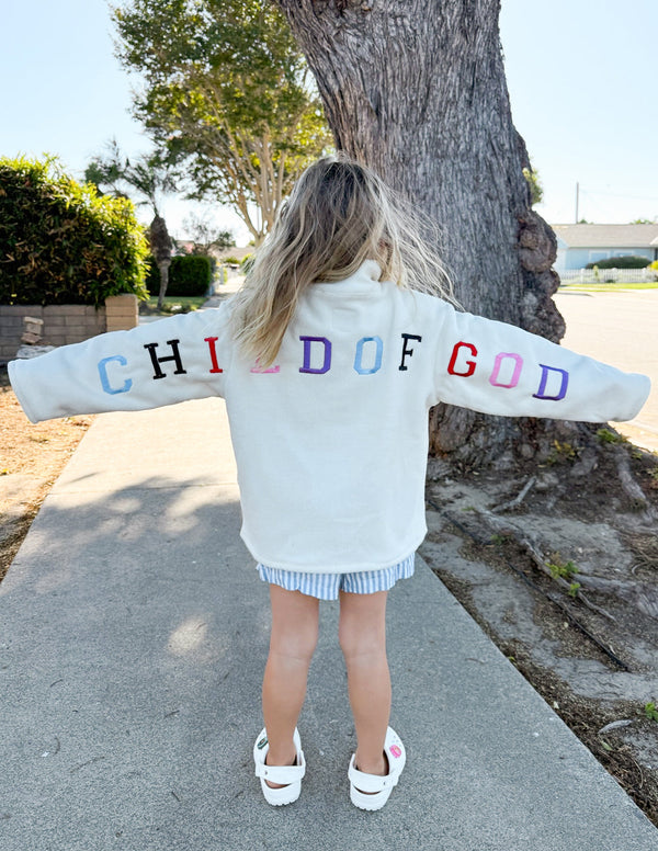 CHILD OF GOD FLEECE KIDS PULLOVER