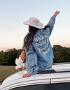 WHAT A FRIEND IN JESUS DENIM JACKET