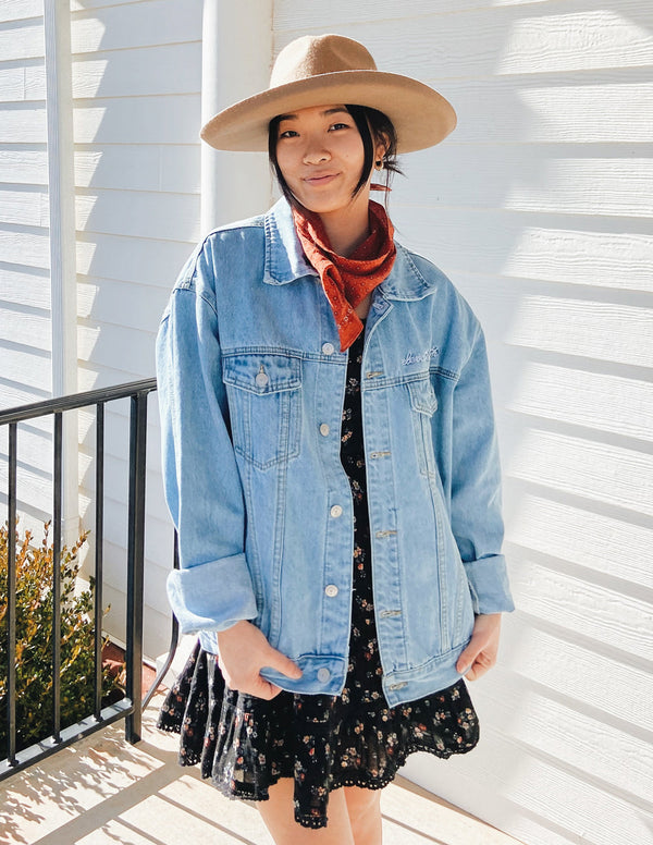 WHAT A FRIEND IN JESUS DENIM JACKET