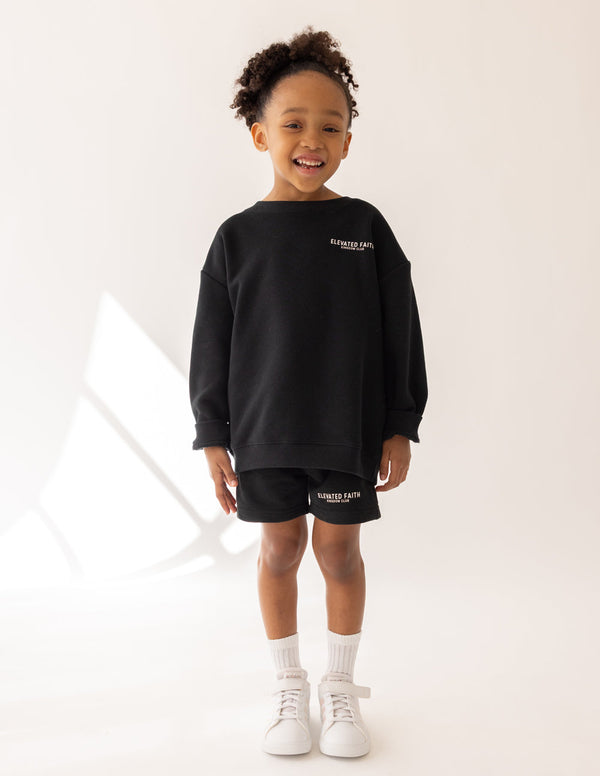 KINGDOM CLUB BLACK KIDS SHORT