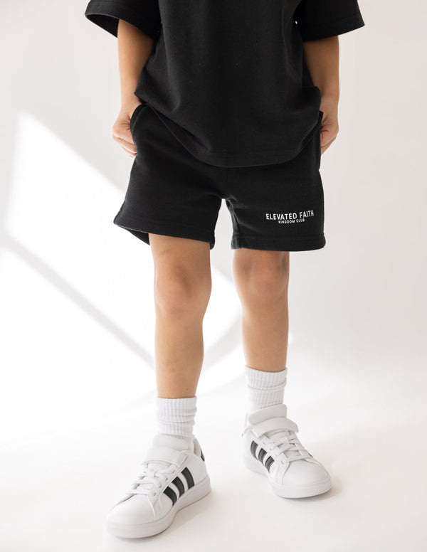 KINGDOM CLUB BLACK KIDS SHORT