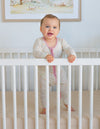 HEART BAMBOO CONVERTIBLE FOOTED ONESIE