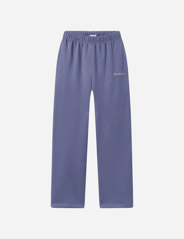 BASICS PLUM WIDE LEG SWEATPANT