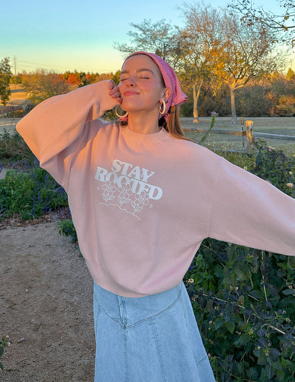 STAY ROOTED KNIT SWEATER