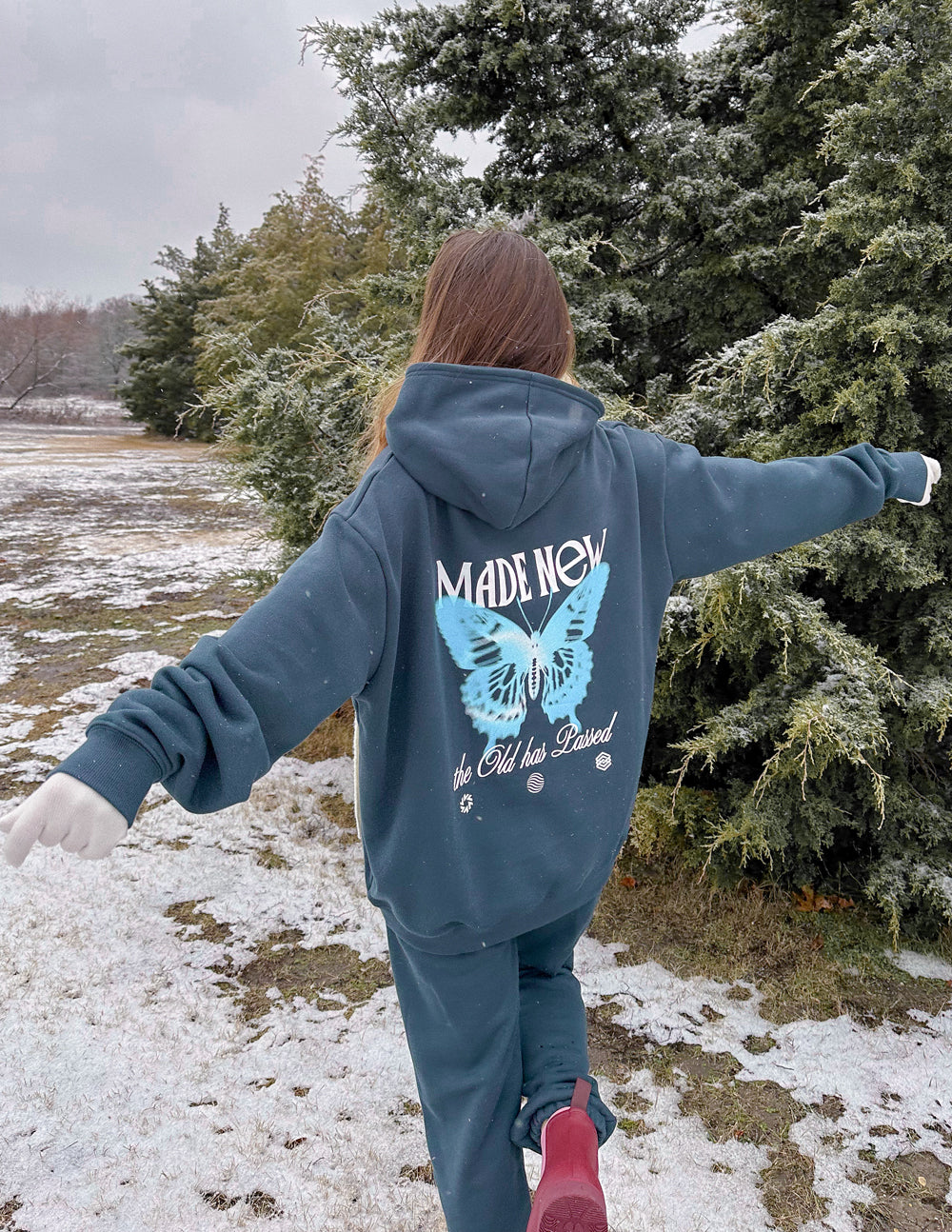 MADE NEW BUTTERFLY UNISEX HOODIE