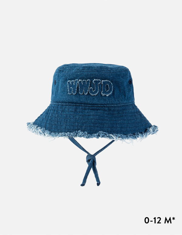 WWJD DENIM KIDS BUCKET HAT