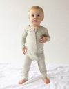 PEACE BAMBOO CONVERTIBLE FOOTED ONESIE