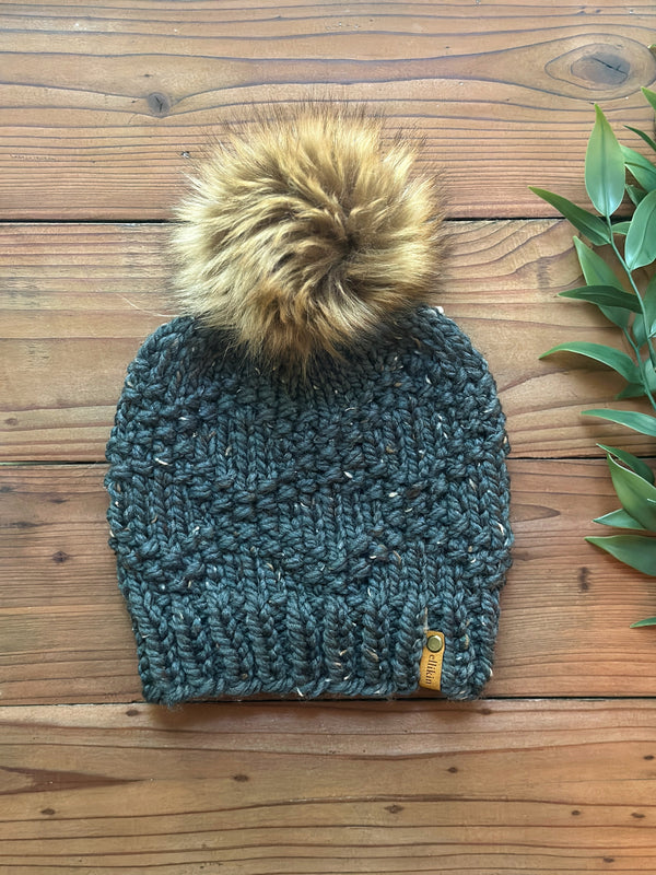 ETTA BEANIE IN GRAPHITE