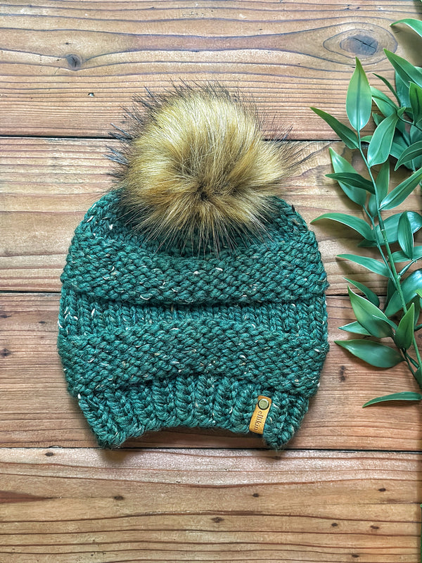 LOLA BEANIE IN KALE