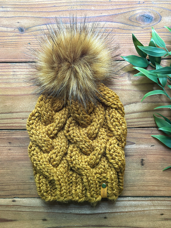 MONSTER CABLES BEANIE IN FLAX