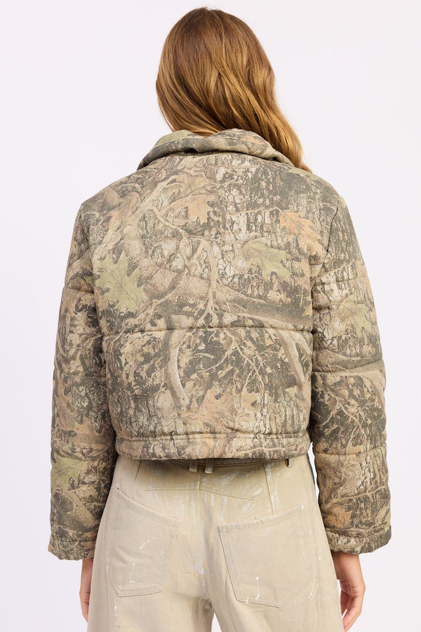 DINARA CAMO PUFFER JACKET