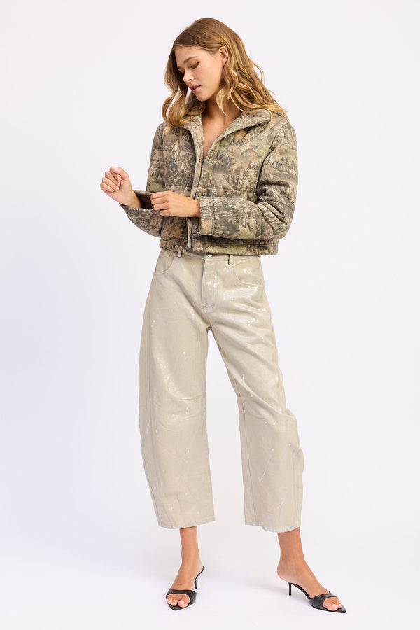 DINARA CAMO PUFFER JACKET
