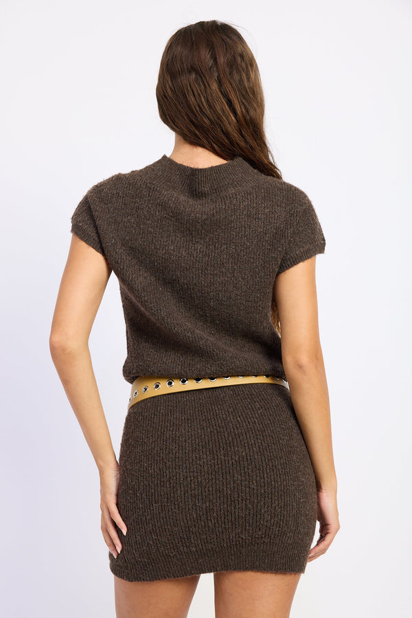 INEZ MOCK NECK MINI DRESS