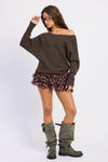 INEZ SLOUCH SWEATER TOP