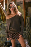 INEZ SLOUCH SWEATER TOP