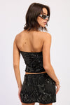 IRIS BEADED TUBE TOP