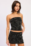 IRIS BEADED TUBE TOP