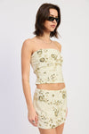 IRIS BEADED TUBE TOP