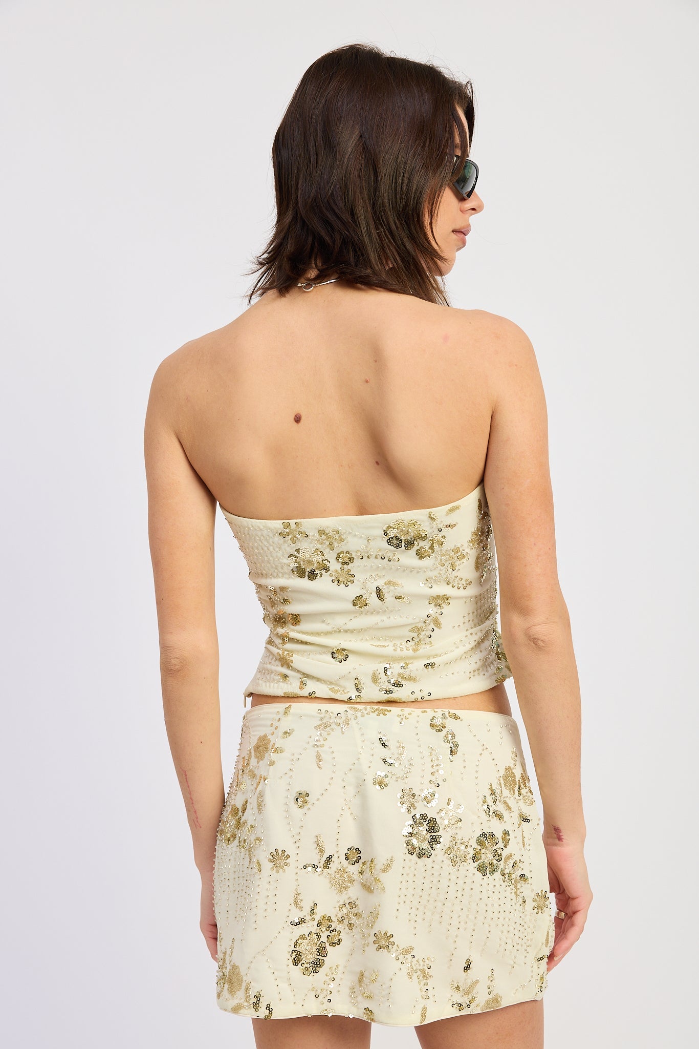 IRIS BEADED TUBE TOP