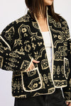 PAISLEY SHERPA JACKET