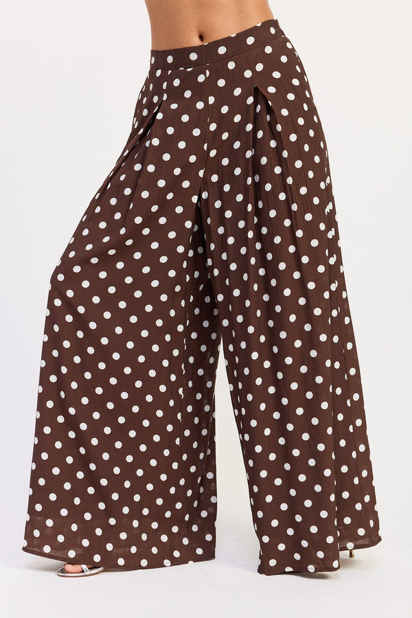 VALERIE WIDE PLEATED PANTS