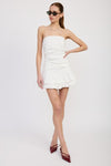 POPLIN TUBE DRESS WITH BACK TIE
