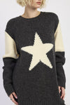 OVERSIZED SWEATER WITH STAR PRINT