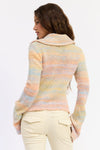 MIRA LEMON SORBET ZIP UP TOP