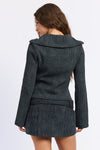 LIORA COLLARD CARDIGAN
