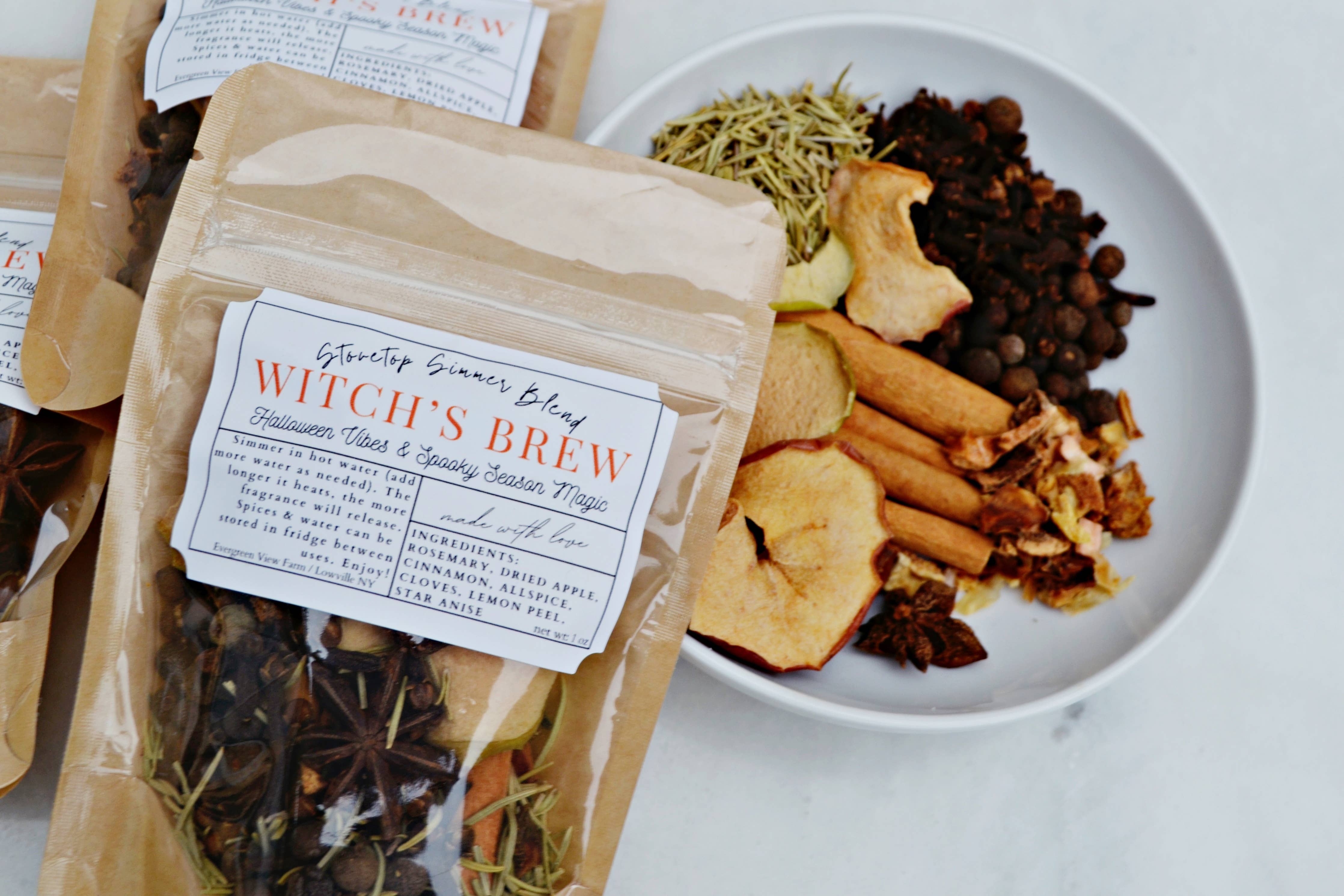 ”WITCH’S BREW” AUTUMN FALL HALLOWEEN SIMMER STOVETOP SPICES
