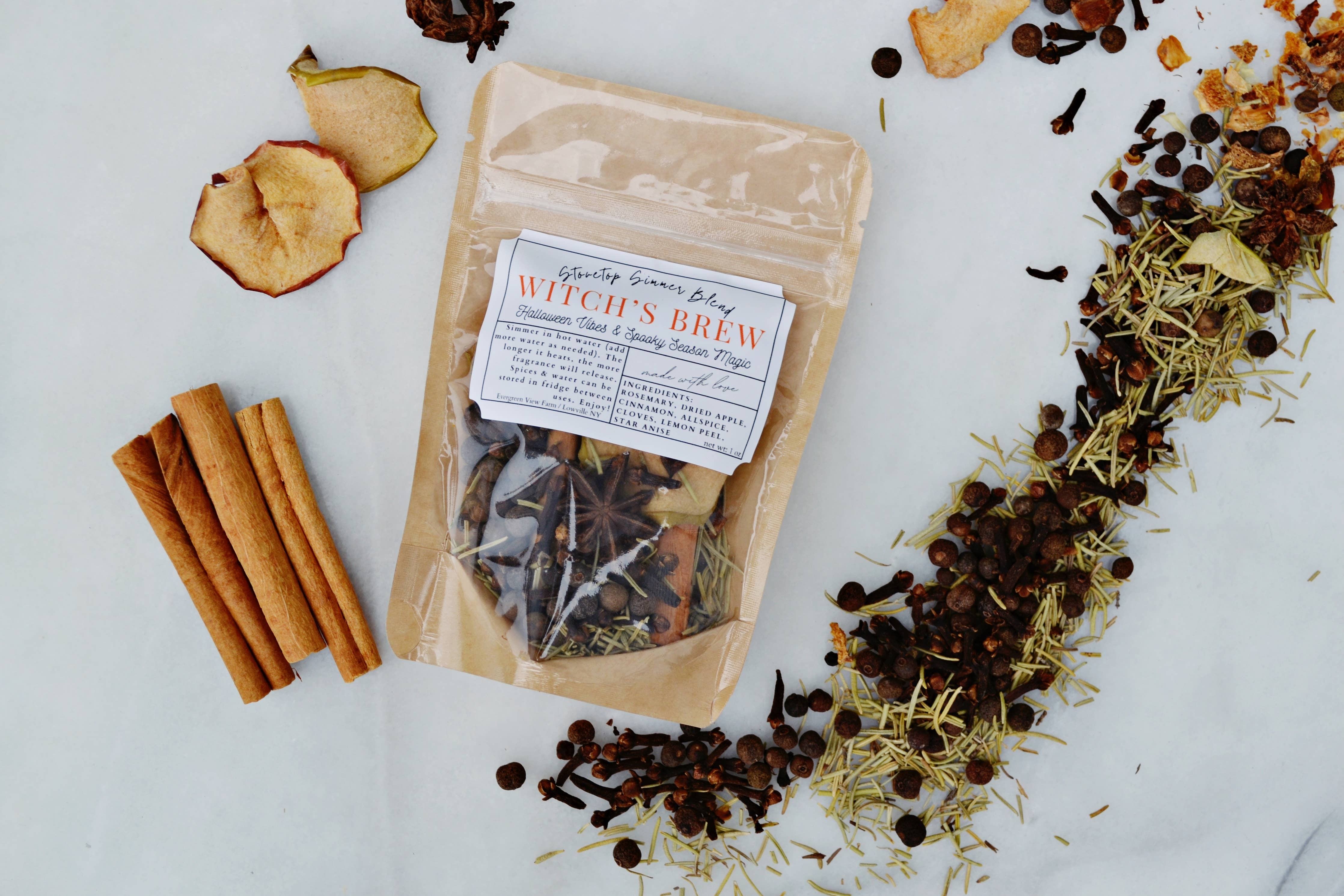 ”WITCH’S BREW” AUTUMN FALL HALLOWEEN SIMMER STOVETOP SPICES