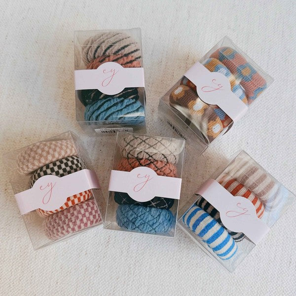 DONUT LOVELY HAIR TIES SET OF 4