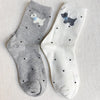 SCOTTIE DOG PATTERN SOCKS SET OF 2