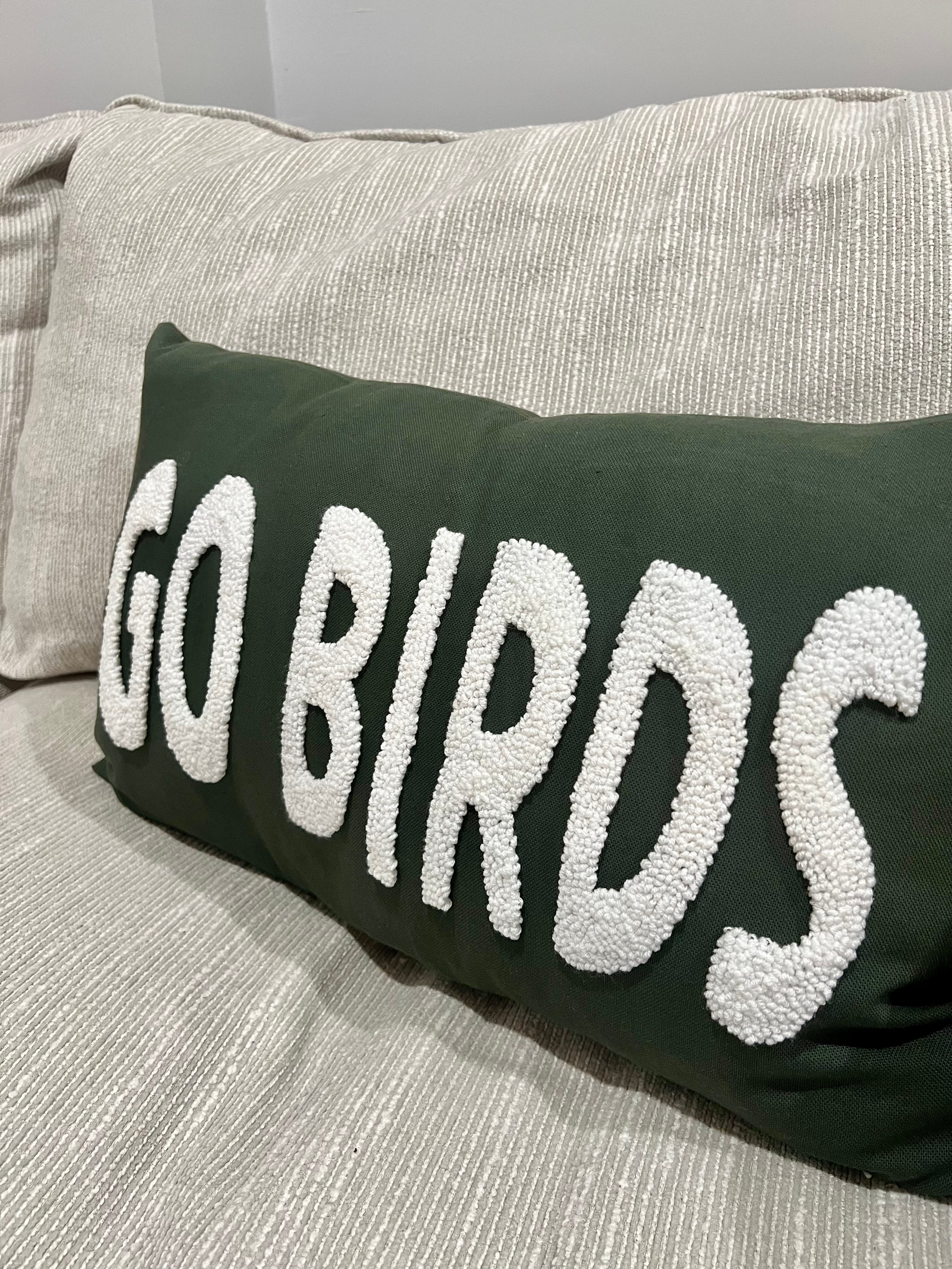 GO BIRDS LUMBAR PILLOW