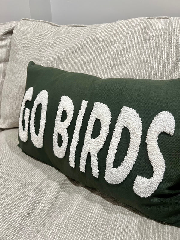 GO BIRDS LUMBAR PILLOW