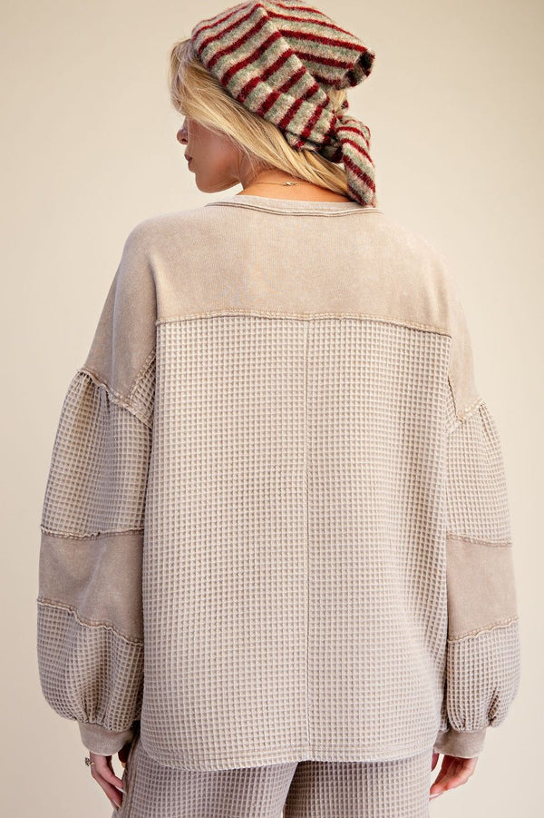 THERMAL KNIT PULLOVER SHIRT