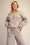 THERMAL KNIT PULLOVER SHIRT