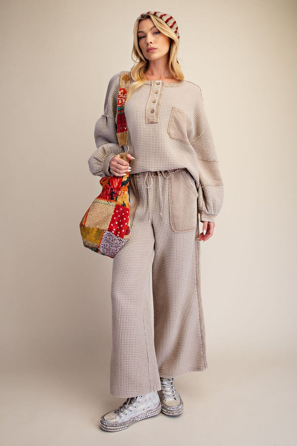 THERMAL KNIT PULLOVER SHIRT
